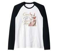 Queer as a Cat at Cocktail Hour Martinis Cosmos Time Raglan Baseball Tee