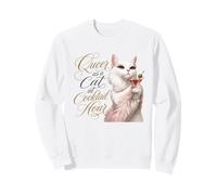 Queer as a Cat at Cocktail Hour Martinis Cosmos Time Sweatshirt