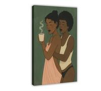Queer Black Love Canvas Poster for Bedroom Decor Gift