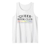 Queer Book Club Fiction is Safer Than People Gay Pride Tank Top