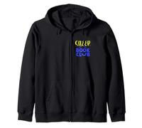 Queer Book Club Typography Design Zip Hoodie