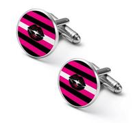 Queer Femme Proud Flag Mens Cufflinks Classic Shirt Cuff Links