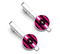 Queer Femme Proud Flag Tie Clips for Men Classic Necktie Tie Bars Tie Pins for Wedding Business