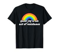 Queer Joy Is An Act Of Resistance LGBTQ Pride Flag Rainbow T-Shirt