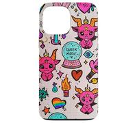 Queer Magic Rainbow Witchy Doodle Design Case for iPhone 13 Pro Max