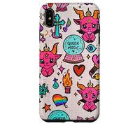 Queer Magic Rainbow Witchy Doodle Design Case for iPhone XS Max