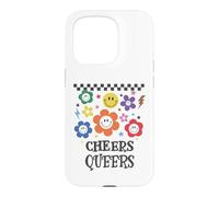 Queer Pride Cheers Queers Gay Pride Flag LGBT Lesbian LGBTQ Case for iPhone 15 Pro