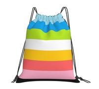 Queer Pride Flag Lgbtq Unisex Drawstring Bag Foldable Swimming Bag Large Gym Sack For Football Sports Yoga