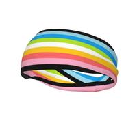 Queer Pride Flag Sports Sweat Headbands For Men Women Unisex Non Slip Wicking Hair Bands For Running Yoga