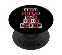 Queer Punk LGBTQ Pride Alternative Anarchist Rebellion PopSockets Adhesive PopGrip