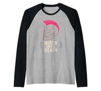 Queer Punk LGBTQ Pride Alternative Anarchist Rebellion Raglan Baseball Tee