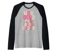 Queer Punk LGBTQ Pride Alternative Anarchist Rebellion Raglan Baseball Tee