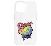Queer Rainbow Brain - LGBTQ Pride Funny Gift Case for iPhone 15