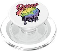 Queer Rainbow Brain - LGBTQ Pride Funny Gift PopSockets PopGrip for MagSafe