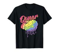 Queer Rainbow Brain - LGBTQ Pride Funny Gift T-Shirt