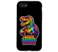 Queer Saurus Power Rainbow Dino Pride Design Case for iPhone SE (2020) / 7/8
