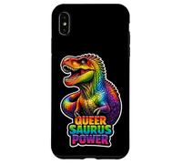 Queer Saurus Power Rainbow Dino Pride Design Case for iPhone XS Max