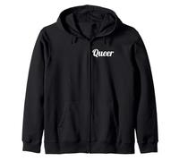 Queer Text Design for Gays, Lesbians, Queers & LGBTI Allies Zip Hoodie