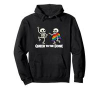 Queer To The Bone LGBTQ+ Raunchy Empowering Meme Gay Pride Pullover Hoodie
