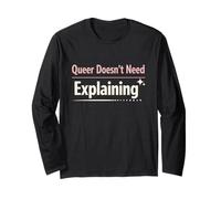 Queer Trans Affirming Comfort Identity Love Support Gift Long Sleeve T-Shirt