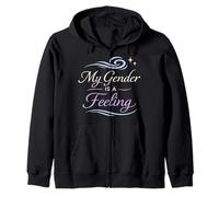 Queer Trans Affirming Comfort Identity Love Support Gift Zip Hoodie
