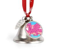 Queer Welsh Trans Dragon Christmas Bell & Sleigh Bells for Tree Decoration Hanging Ornaments Festive Decor Love Bell