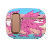 Queer Welsh Trans Dragon Headphone & Earphone Cases Compatible with Airpod Pro Scratch-Resistant PC Protective Cover with Secure Buckle
