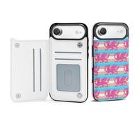 Queer Welsh Trans Dragon Mobile Phone Flip Cases Compatible with iPhone 17/17 Air/17 Pro/17 Pro Max Anti-Scratch Covers