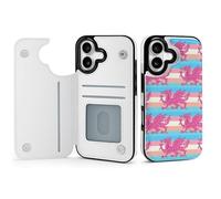 Queer Welsh Trans Dragon Mobile Phone Flip Cases Compatible with iPhone 17/17 Air/17 Pro/17 Pro Max Anti-Scratch Covers