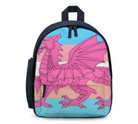 Queer Welsh Trans Dragon Simple Mini Laptop Backpacks Business Travel Work Daypacks Lightweight Computer Bag