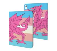 Queer Welsh Trans Dragon Stylish Tablet Case Compatible with iPad 10代 (10.9in) TPU Anti-Scratch Covers