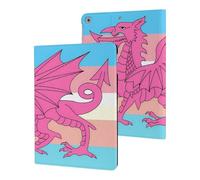 Queer Welsh Trans Dragon Stylish Tablet Case Compatible with ipad 2017/2018/Air1/Air2 (9.7in) TPU Anti-Scratch Covers