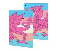 Queer Welsh Trans Dragon Stylish Tablet Case Compatible with ipad 2019/2020/2021(10.2in) TPU Anti-Scratch Covers