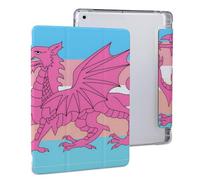 Queer Welsh Trans Dragon Stylish Tri-fold Tablet Case Compatible with IPAD 2020 （10.2in） Anti-Scratch Covers with Pen Slot
