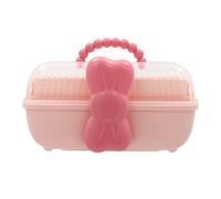 Queeucaer 3-Layer Storage Box, Portable Storage Box, 3-Layers Folding Clear Plastic Craft Organizer, Storage Box-27.5 * 14.5 * 15cm-Large, for storing medicine, stationery, crafts, sewing tools