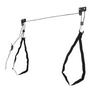 Queeucaer Kayak Storage Rack,Heavy Duty Storage Hooks Kayak Hoist Garage Ceiling Storage Ladder Overhead Pulley System 125 lbs,Wall Mount Garage Canoe Storage Hangersfor Kayaks or Paddleboards,