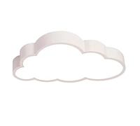 Queeucaer LED Ceiling Light, Creative Clouds Lamp Cloud Shape Light Modern Children's Room Bedroom Chandelier Lighting Children Heart Cartoon Baby with Remote Control for Living Hallway,35 W,White