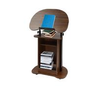 Queeucaer Mobile Presentation Stand Multi-functional Adjustable Height 85-115cm Lecture Holder Stand, Church Classroom Lecture, Portable Standing Laptop Cart in schools, offices, classrooms