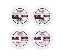 QUEFORET 75mm Carbide Saw Blades 4pcs - Cutting Discs for Wood Rubber Plastic, with 10mm Arbor