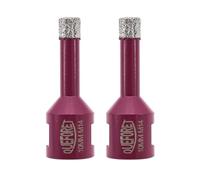 QUEFORET Diamond Drill Bits Set 10mm x M14-2pcs Hole Saw Kit for Ceramic Porcelain Tile Marble Granite