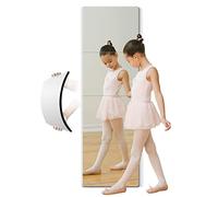 quegau Full Body Wall Mirror for Kids,Self Adhesive Mirrors for Wall,4 Pack 10"x10",Made of Shatterproof Plexiglass Acrylic,Unbreakable Kids Body Mirrors Tiles for Bedroom, Children's playroom