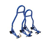 Queiting 2PCS Paddock Stand 46 * 10 * 58cm Motorcycle Lift Stand with Rear Fork Fork Shaft Lift Motorcycle Front/Rear and Skate Wheels Motorcycle Rear Track Paddock Stand for Sports Bike Wheels