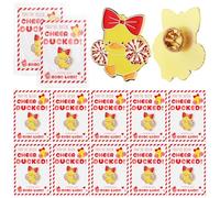 Quelay 24 Pack Cheer Team Gifts Bulk Cheerleader Duck Pins Brooches You've Been Cheer Ducked Tags Team Inspirational Gift Accessories for Teammates, 1.38 inches, enamel, no gemstone