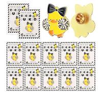 Quelay 24 Pack Cheer Team Gifts Bulk Cheerleader Duck Pins Brooches You've Been Cheer Ducked Tags Team Inspirational Gift Accessories for Teammates, enamel, no gemstone