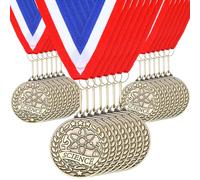 Quelay 30 Pcs 2'' Award Medals Bulk Gold Winner Medals with Neck Ribbons Metal Trophy Award Prize Gift for Tournaments, Competitions, Party, Kids and Adults(30 Pcs, Science)