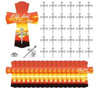 Quelay 30 Sets Nail Cross Pin on Card Bulk Religious Easter Nail Pins with Cross Card Christian Lapel Pins for Easter Celebrations Church Gifts Sunday School Party Favor