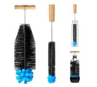 Quelcc 2 Pcs 32 cm Long Bottle Cleaning Brush, with Sponge Head, Compatible with SodaStream Bottles, Glass Drink Bottles, Water Bottles and Hard-to-Clean Containers