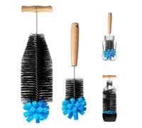 Quelcc 2 Pcs Long Bottle Cleaning Brush, with Sponge Head, Compatible with SodaStream Bottles, Glass Drink Bottles, Water Bottles and Hard-to-Clean Containers