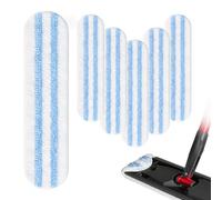 Quelcc 6 Pack Replacement Mop Heads for Vileda H2PrO Floor Mop, Microfibre Mop Head Refill, Machine Washable & Reusable, Suitable for Hard Floors