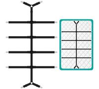 Quelcc Bed Sheet Clips for Bedding, Fitted Sheet Clips, Bed Scrunchie, Bed Sheet Straps, Sheet Suspenders, Mattress Clips for Fitted Sheets for Bedding, Mattress Covers, Bed Sheets, Sofa Cushion,Black